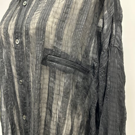 【PROVOKE】sheer check big shirt