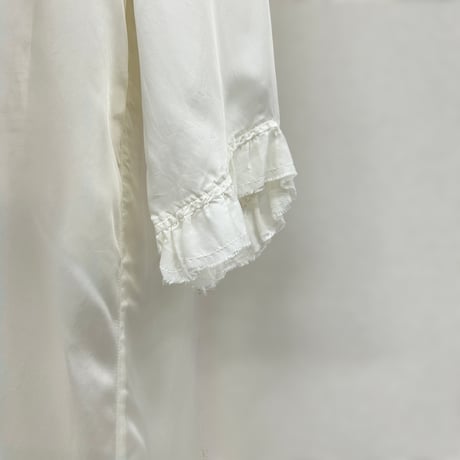 【ARCHIVE STANCE】cupro maxi frill hem dress