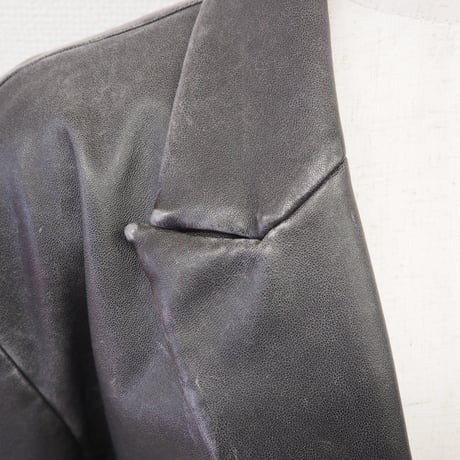 【PROVOKE】　pigment fake leather big jacket