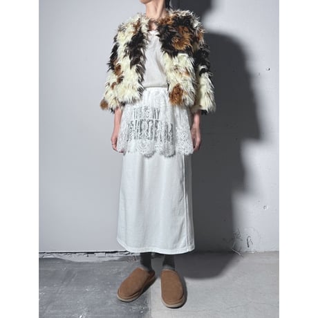 【ARCHIVE STANCE】mix shaggy fake fur JK