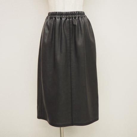 【PROVOKE】 pigment fake leather skirt