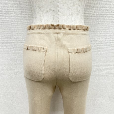 【PROVOKE】frill hem cropped knit pants