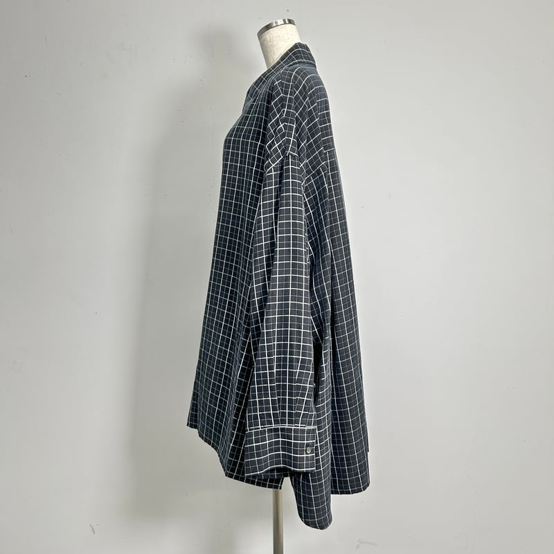 PROVOKE】cupro check big shirt | STORE by PROVO