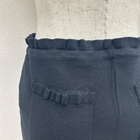 【PROVOKE】frill hem cropped knit pants