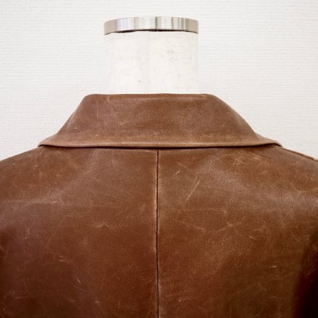【PROVOKE】　pigment fake leather big jacket