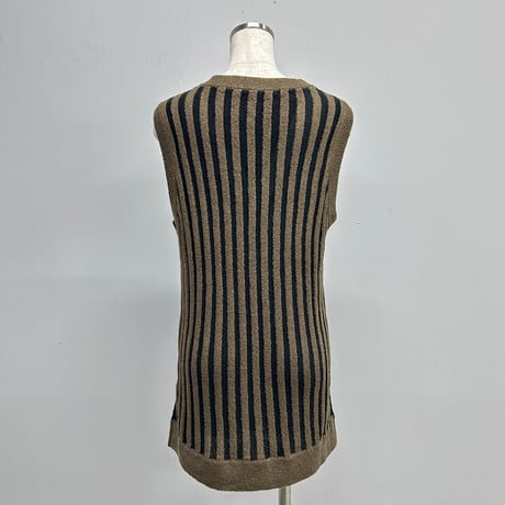 【PROVOKE】loopyarn stripe vest