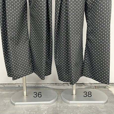 【PROVOKE】dot tuck super wide pants