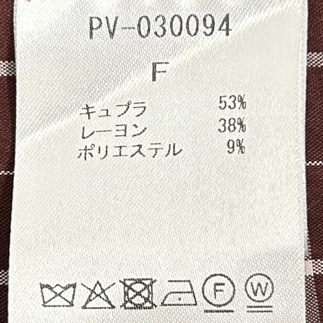 【PROVOKE】cupro check big shirt