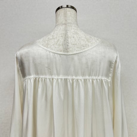 【ARCHIVE STANCE】cupro maxi frill hem dress