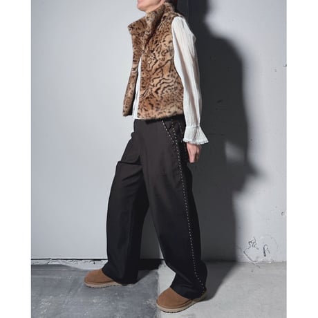 【ARCHIVE STANCE】fake fur mini vest