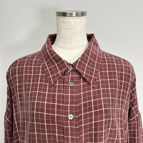 【PROVOKE】cupro check big shirt