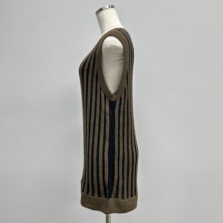 【PROVOKE】loopyarn stripe vest