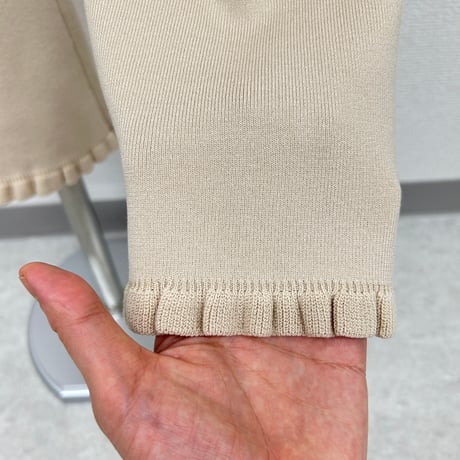 【PROVOKE】frill hem cropped knit pants