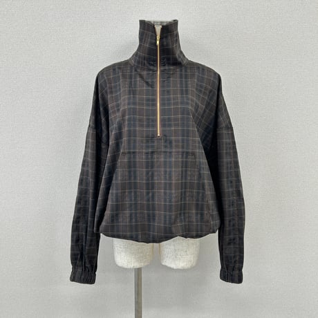 【PROVOKE】half zip check shirt
