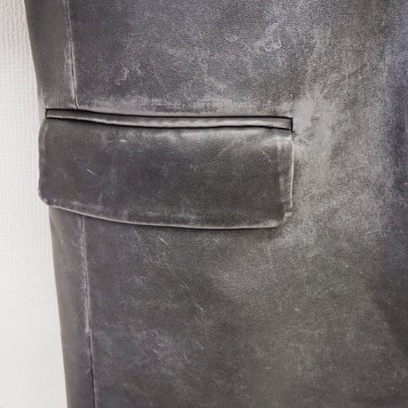 【PROVOKE】　pigment fake leather big jacket