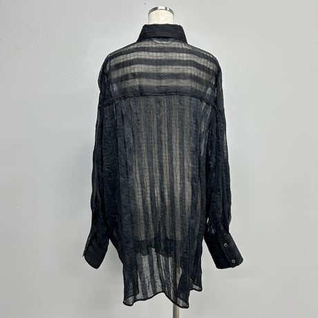 【PROVOKE】sheer check big shirt