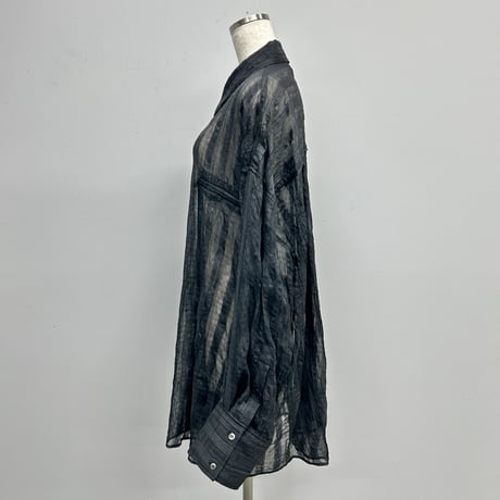 【PROVOKE】sheer check big shirt