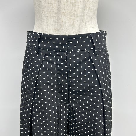 【PROVOKE】dot tuck super wide pants