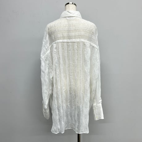 【PROVOKE】sheer check big shirt