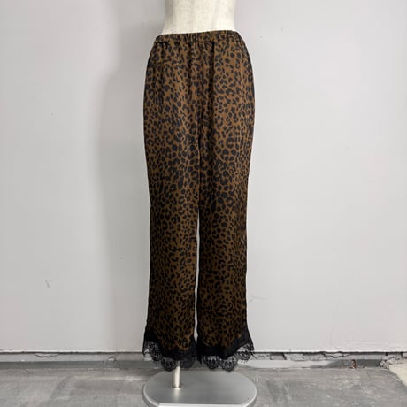 【ARCHIVE STANCE】lace hem leopard pants