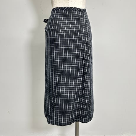 【PROVOKE】check wrap skirt
