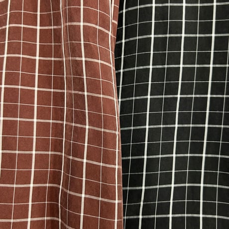 【PROVOKE】cupro check big shirt