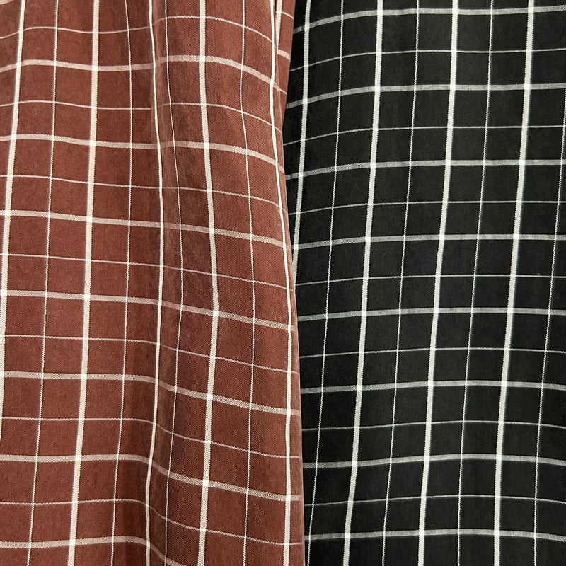 PROVOKE】cupro check big shirt | STORE by PROVO