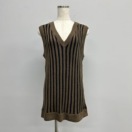 【PROVOKE】loopyarn stripe vest
