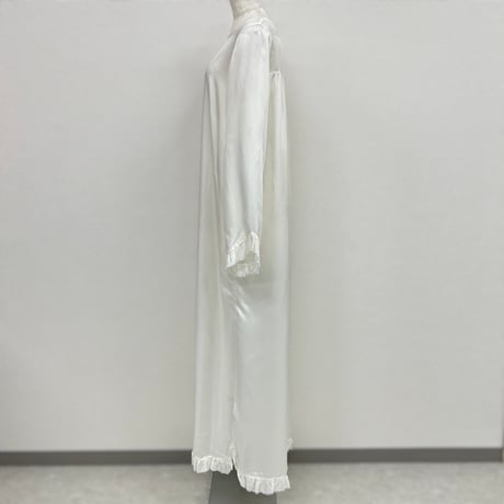 【ARCHIVE STANCE】cupro maxi frill hem dress