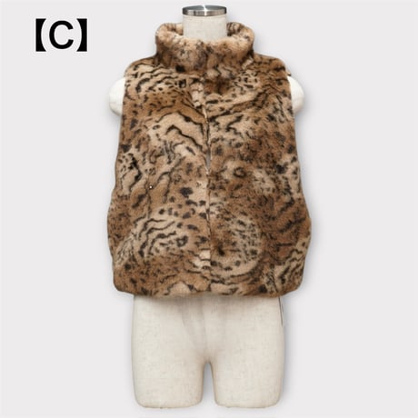 【ARCHIVE STANCE】fake fur mini vest