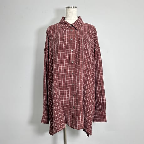 【PROVOKE】cupro check big shirt