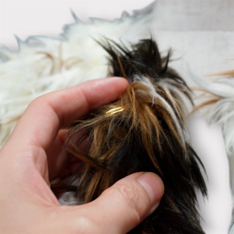 【ARCHIVE STANCE】mix shaggy fake fur JK