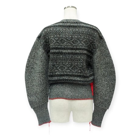 【PROVOKE】fair isle cocoon cardigan