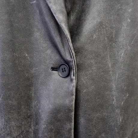 【PROVOKE】　pigment fake leather big jacket