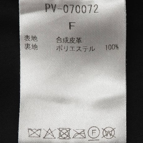 【PROVOKE】 pigment fake leather apron dress