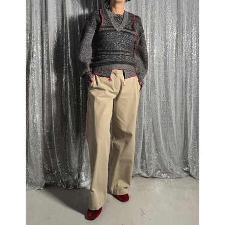 【PROVOKE】fair isle vest