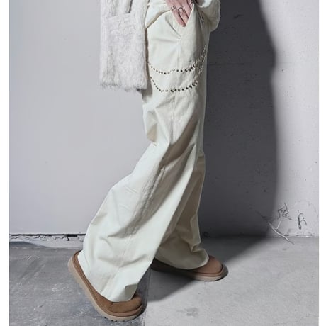 【ARCHIVE STANCE】chain studs  skater  pants