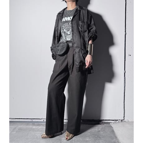 【ARCHIVE STANCE】 cupro cuba shirt JK