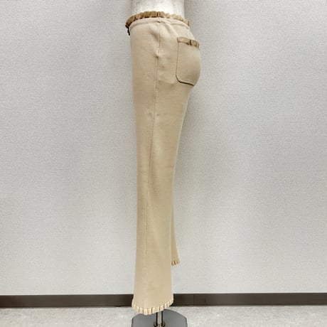 【PROVOKE】frill hem cropped knit pants