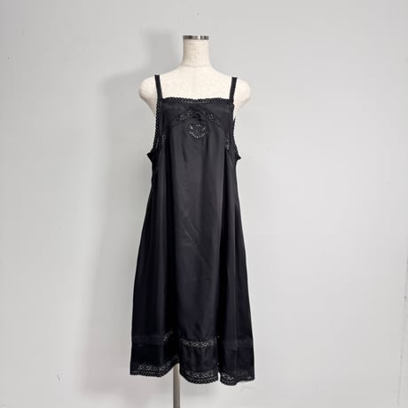 【ARCHIVE STANCE】cupro  lace  slip dress