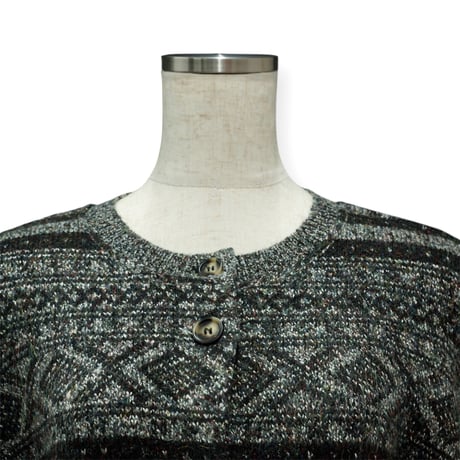 【PROVOKE】fair isle cocoon cardigan
