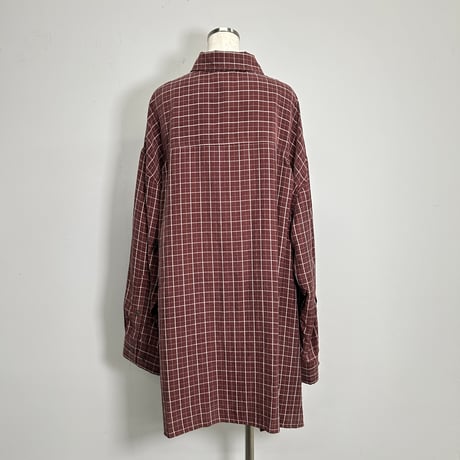 【PROVOKE】cupro check big shirt