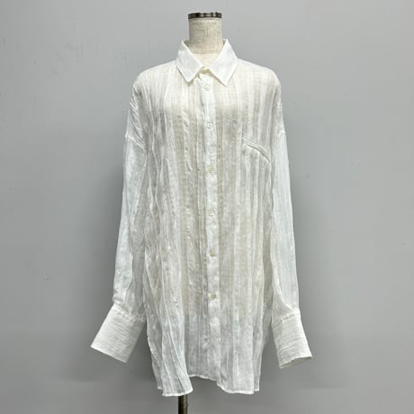【PROVOKE】sheer check big shirt