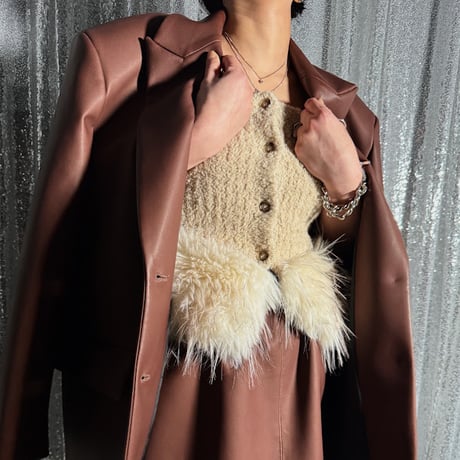 【PROVOKE】transform fake fur knit