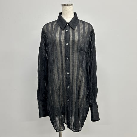 【PROVOKE】sheer check big shirt