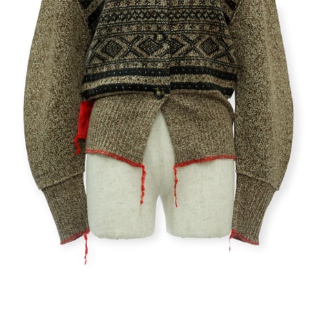 【PROVOKE】fair isle cocoon cardigan