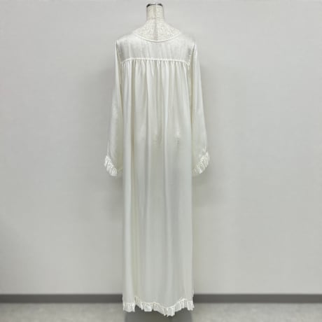 【ARCHIVE STANCE】cupro maxi frill hem dress