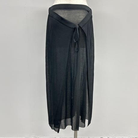【PROVOKE】sheer wrap skirt