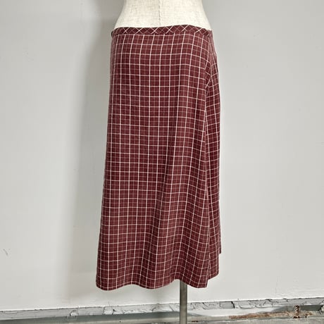 【PROVOKE】check wrap skirt