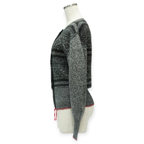 【PROVOKE】fair isle cocoon cardigan